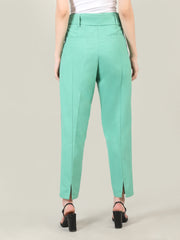 Women Solid Office Wear Formal Trouser