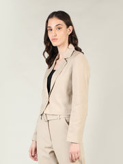 Women Solid Single-Breasted Blazer