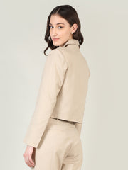 Women Solid Single-Breasted Blazer