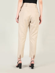 Women Solid Office Wear Formal Trouser