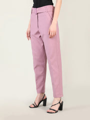 Women Solid Office Wear Formal Trouser