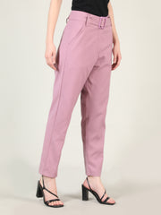 Women Solid Office Wear Formal Trouser