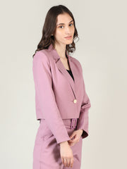 Women Solid Single-Breasted Blazer