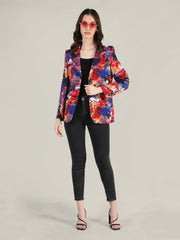 Women Printed Stylish Coat