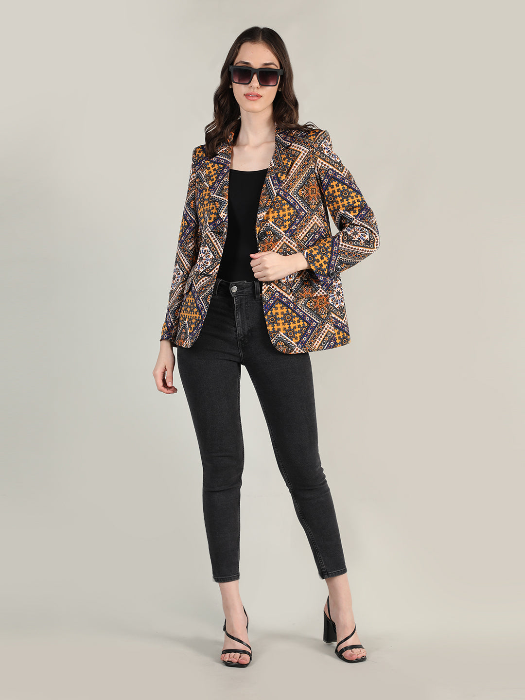 Women Printed Stylish Coat