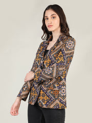 Women Printed Stylish Coat