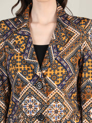 Women Printed Stylish Coat