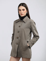 DLANXA Women Single Breasted Coat