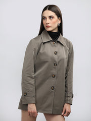 DLANXA Women Single Breasted Coat