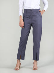 Women Solid Office Wear Formal Trouser