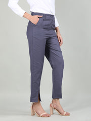 Women Solid Office Wear Formal Trouser