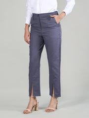 Women Solid Office Wear Formal Trouser