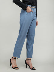 Women Solid Office Wear Formal Trouser