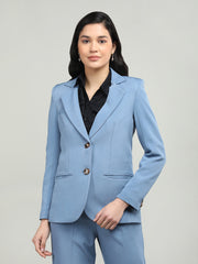 Women Solid Single-Breasted Blazer