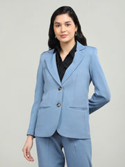 Women Solid Single-Breasted Blazer