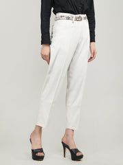 Women Solid Office Wear Formal Trouser