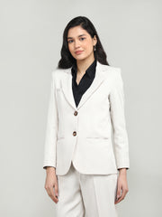 Women Solid Single-Breasted Blazer