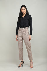 Women Solid Office Wear Formal Trouser