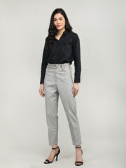 Women Solid Office Wear Formal Trouser