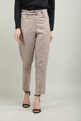 Women Solid Office Wear Formal Trouser