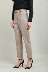 Women Solid Office Wear Formal Trouser