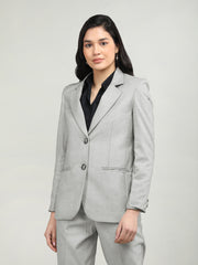 Women Solid Single-Breasted Blazer