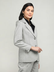 Women Solid Single-Breasted Blazer