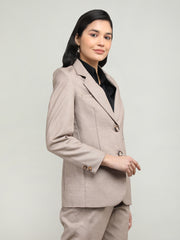 Women Solid Single-Breasted Blazer