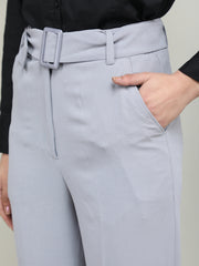 Women Solid Office Wear Formal Trouser