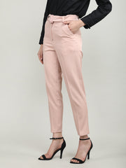 Women Solid Office Wear Formal Trouser