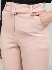 Women Solid Office Wear Formal Trouser