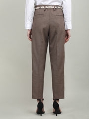 Women Solid Office Wear Formal Trouser