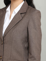 Women Solid Single-Breasted Blazer