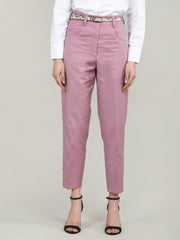 Women Solid Office Wear Formal Trouser