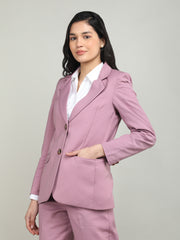 Women Solid Single-Breasted Blazer