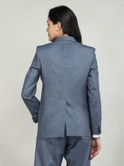 Women Solid Single-Breasted Blazer