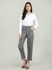 Women Solid Office Wear Formal Trouser