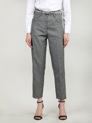 Women Solid Office Wear Formal Trouser