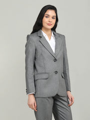 Women Solid Single-Breasted Blazer