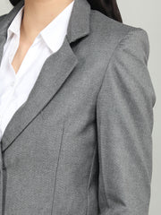 Women Solid Single-Breasted Blazer