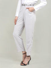 Women Solid Office Wear Formal Trouser