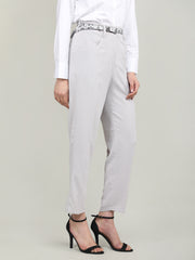 Women Solid Office Wear Formal Trouser