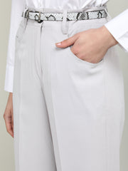 Women Solid Office Wear Formal Trouser