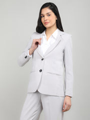 Women Solid Single-Breasted Blazer