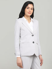 Women Solid Single-Breasted Blazer