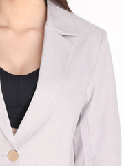 Women Solid Single-Breasted Blazer