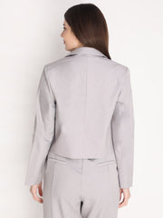 Women Solid Single-Breasted Blazer