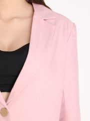 Women Solid Single-Breasted Blazer