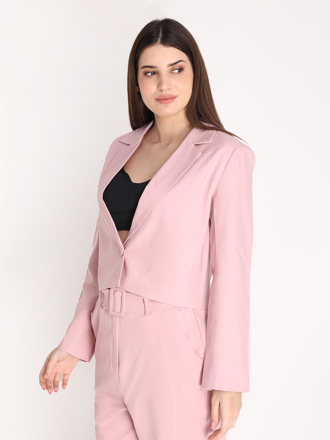 Women Solid Single-Breasted Blazer