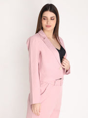 Women Solid Single-Breasted Blazer